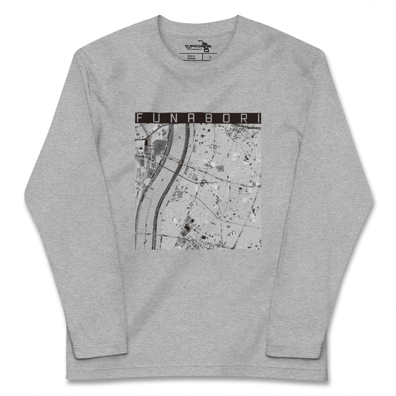 【船堀(東京都)】地図柄ロングスリーブTシャツ