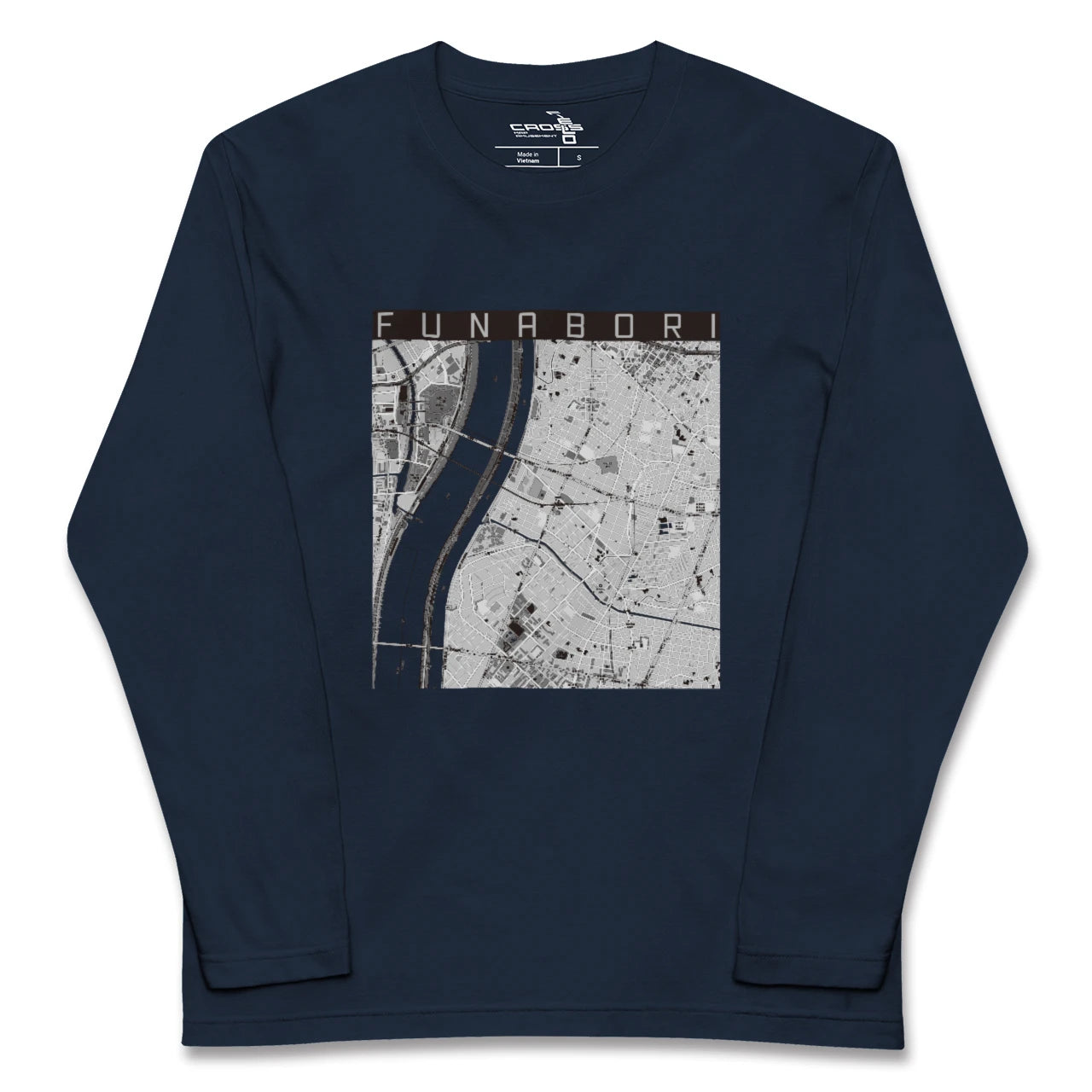 【船堀(東京都)】地図柄ロングスリーブTシャツ