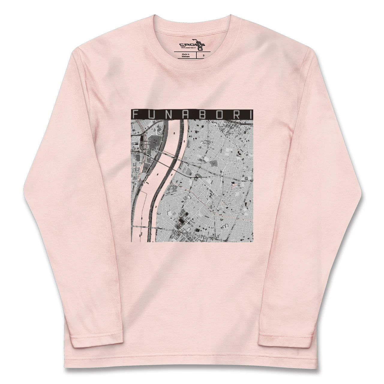 【船堀(東京都)】地図柄ロングスリーブTシャツ