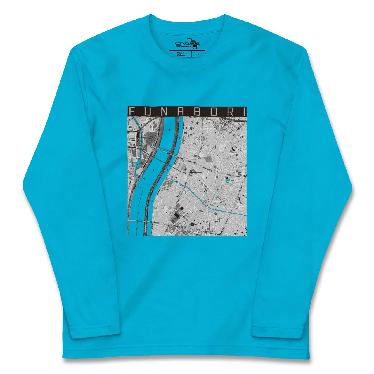 【船堀(東京都)】地図柄ロングスリーブTシャツ