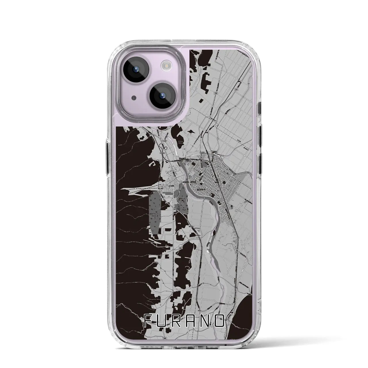 【富良野(北海道)】地図柄iPhoneケース(MagSafeタイプ)