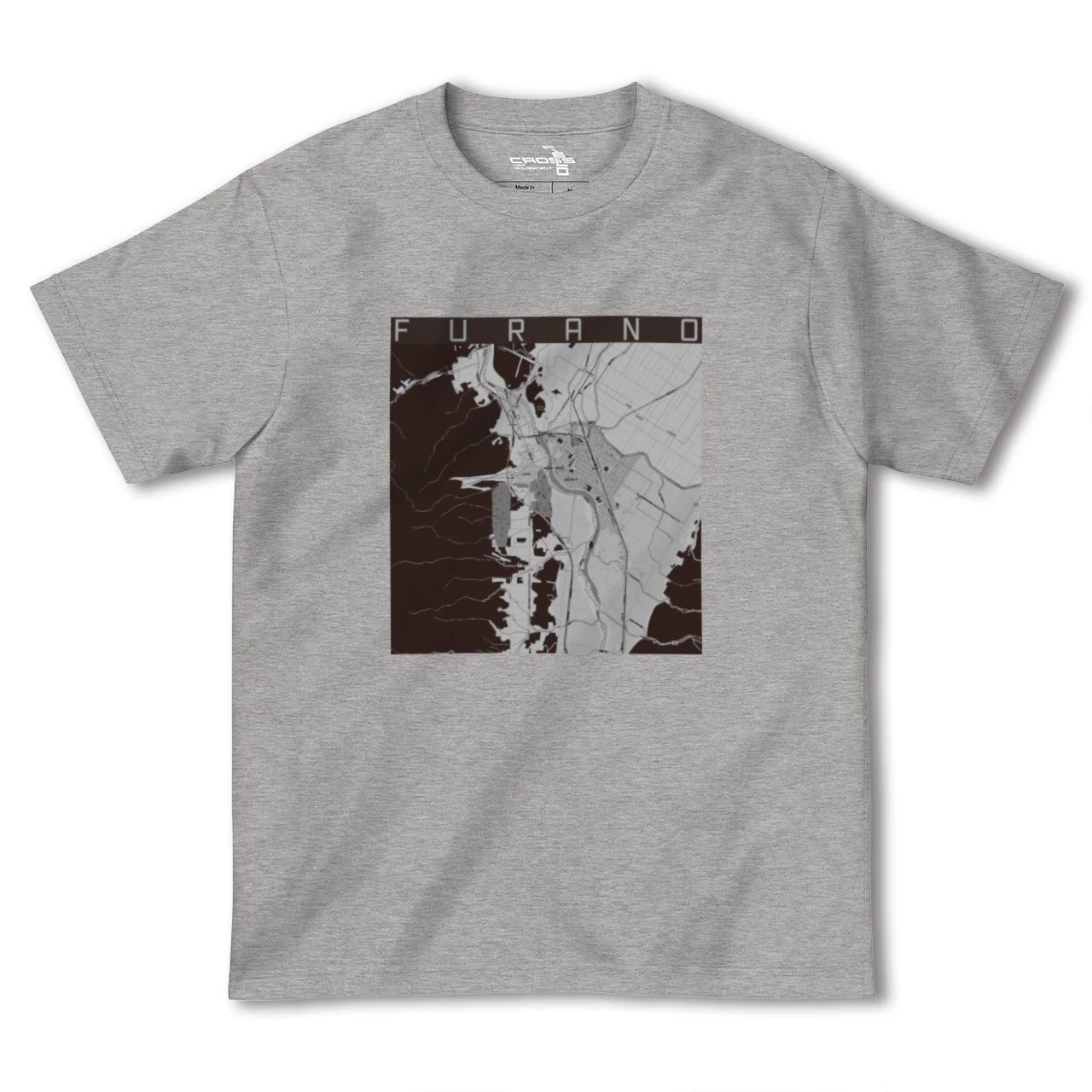 【富良野(北海道)】地図柄ヘビーウェイトTシャツ