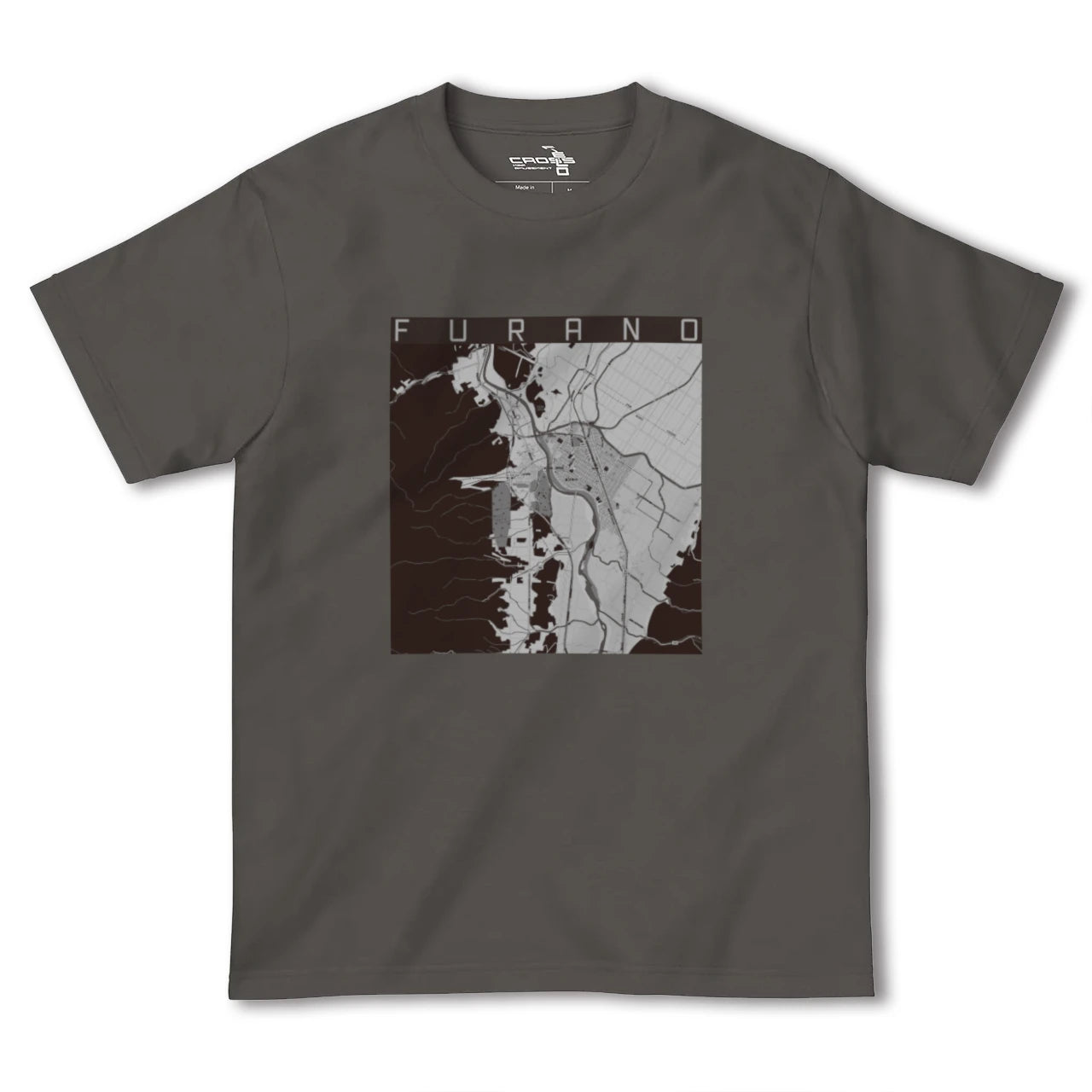 【富良野(北海道)】地図柄ヘビーウェイトTシャツ