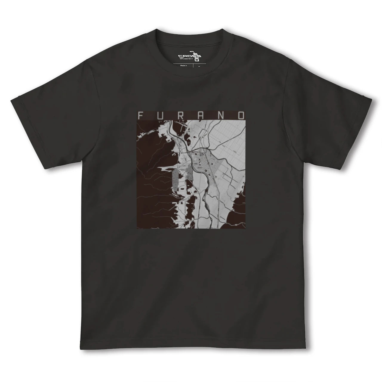【富良野(北海道)】地図柄ヘビーウェイトTシャツ