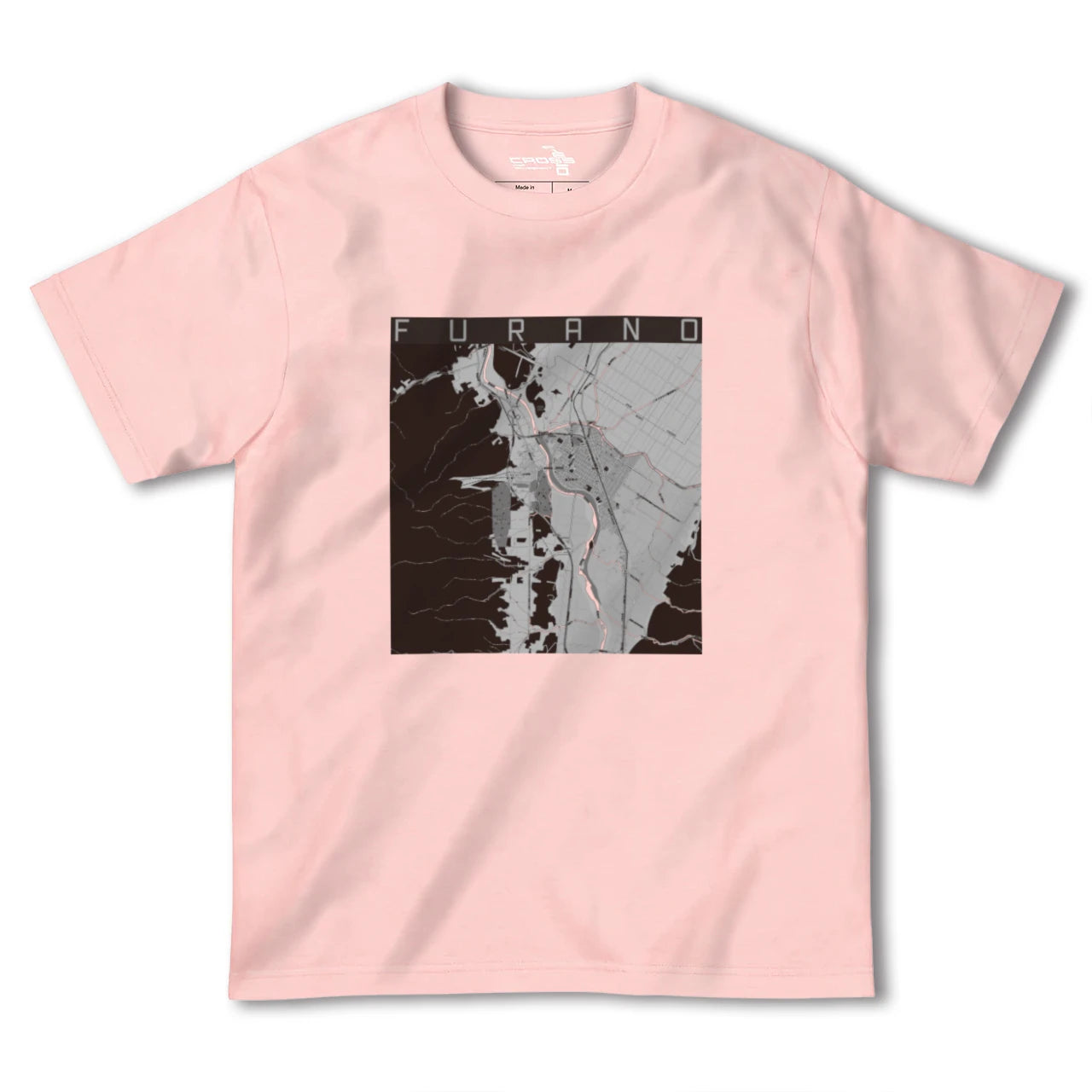 【富良野(北海道)】地図柄ヘビーウェイトTシャツ
