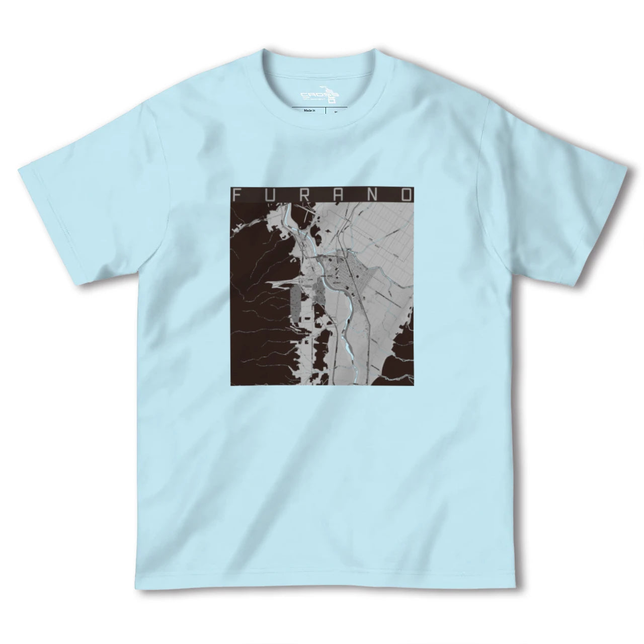 【富良野(北海道)】地図柄ヘビーウェイトTシャツ