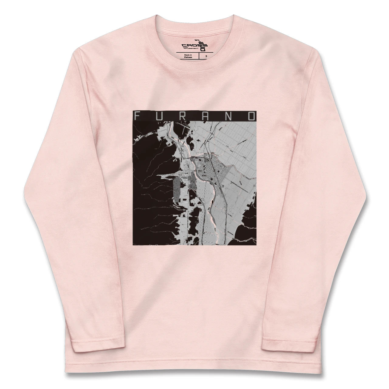 【富良野(北海道)】地図柄ロングスリーブTシャツ