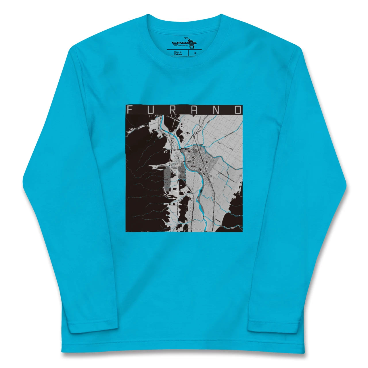 【富良野(北海道)】地図柄ロングスリーブTシャツ