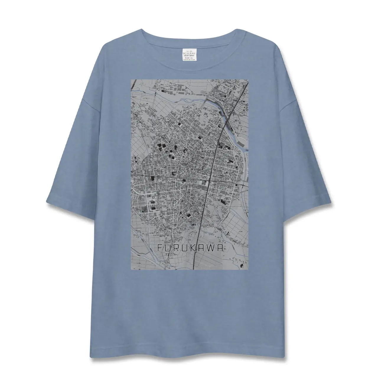 【古川(宮城県)】地図柄ビッグシルエットTシャツ