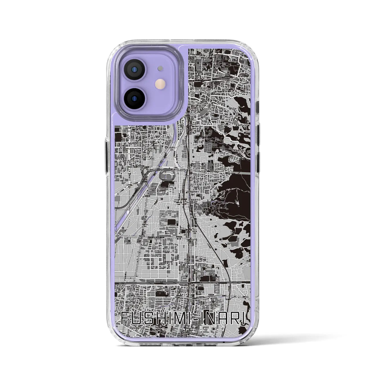 【伏見稲荷(京都府)】地図柄iPhoneケース(MagSafeタイプ)