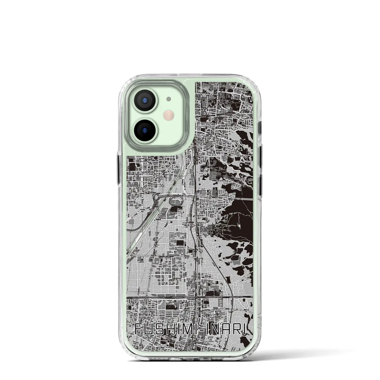 【伏見稲荷(京都府)】地図柄iPhoneケース(MagSafeタイプ)
