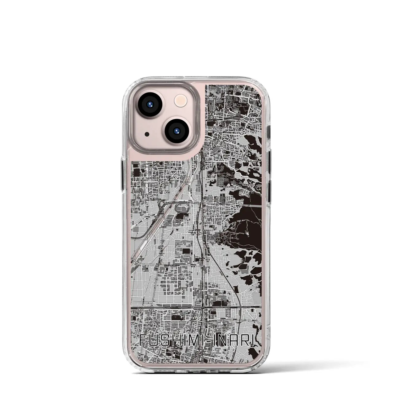 【伏見稲荷(京都府)】地図柄iPhoneケース(MagSafeタイプ)