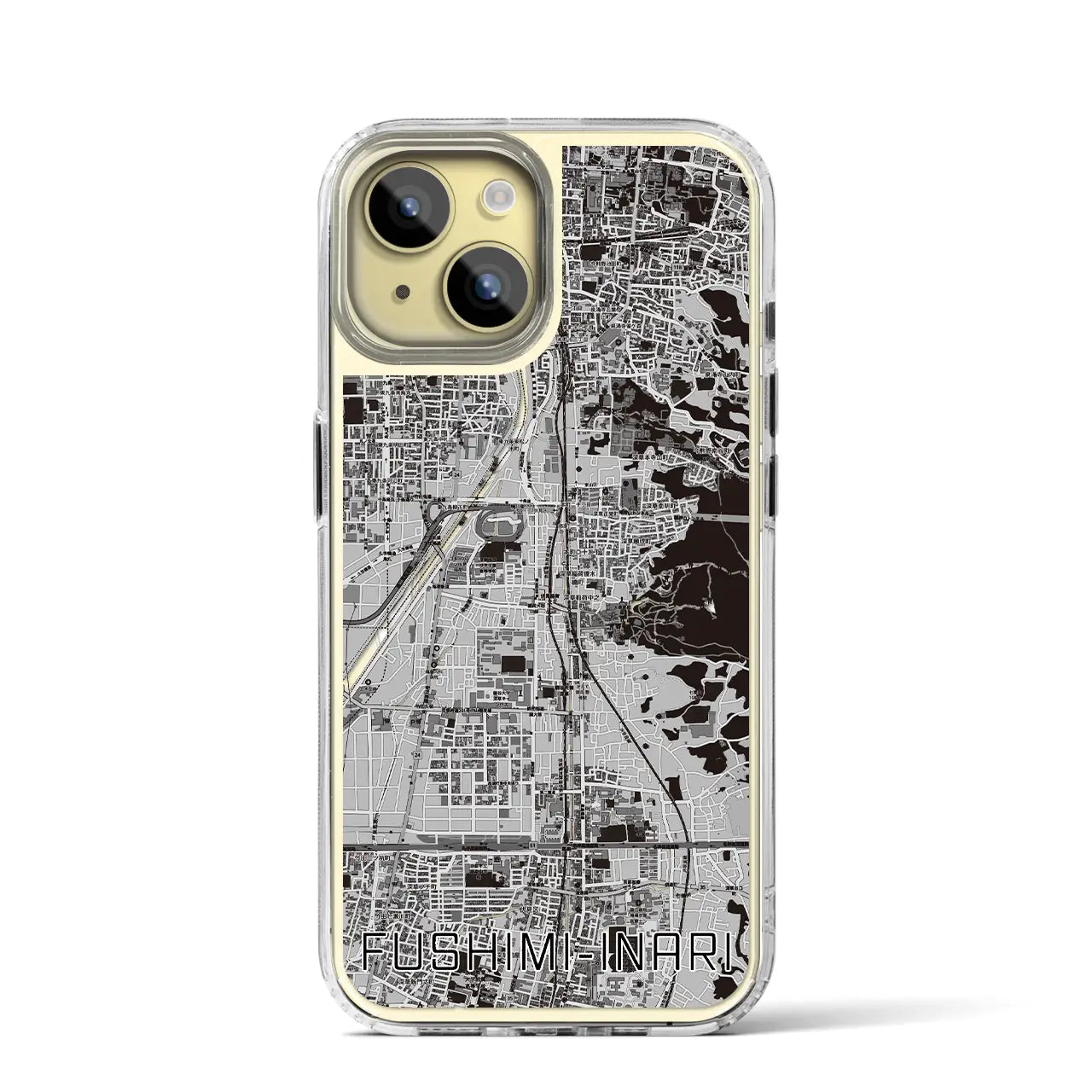 【伏見稲荷(京都府)】地図柄iPhoneケース(MagSafeタイプ)