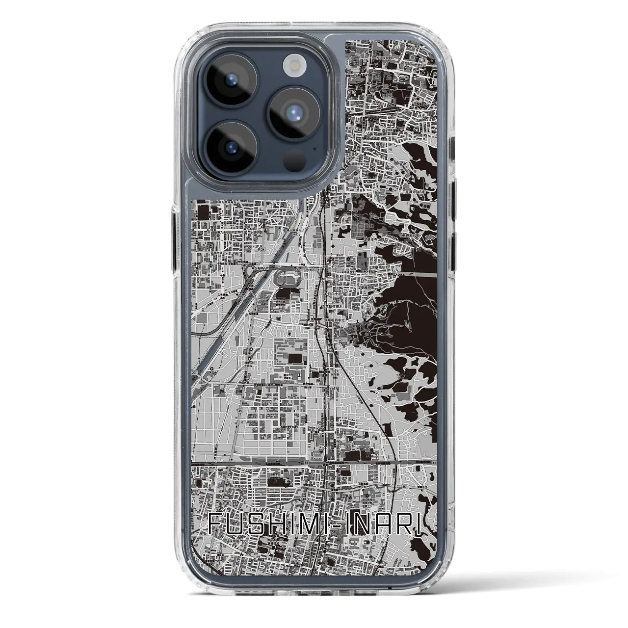 【伏見稲荷(京都府)】地図柄iPhoneケース(MagSafeタイプ)