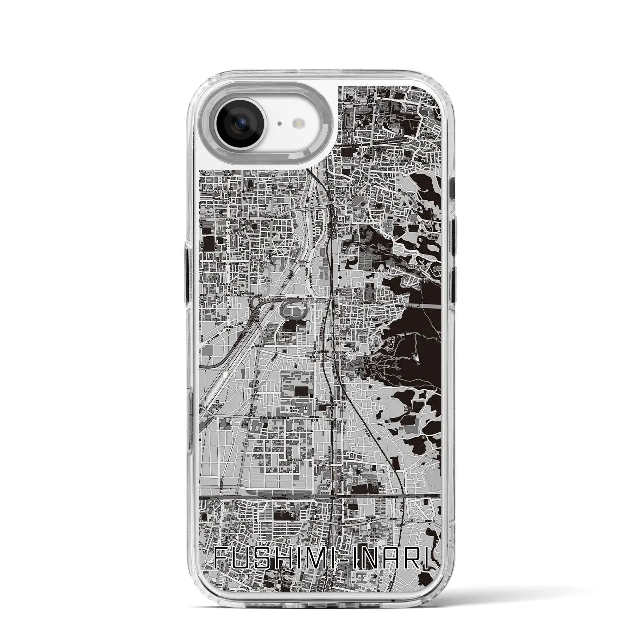 【伏見稲荷(京都府)】地図柄iPhoneケース(MagSafeタイプ)
