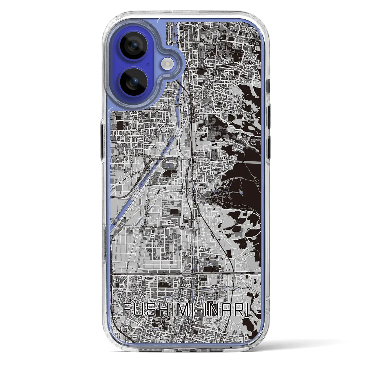 【伏見稲荷(京都府)】地図柄iPhoneケース(MagSafeタイプ)