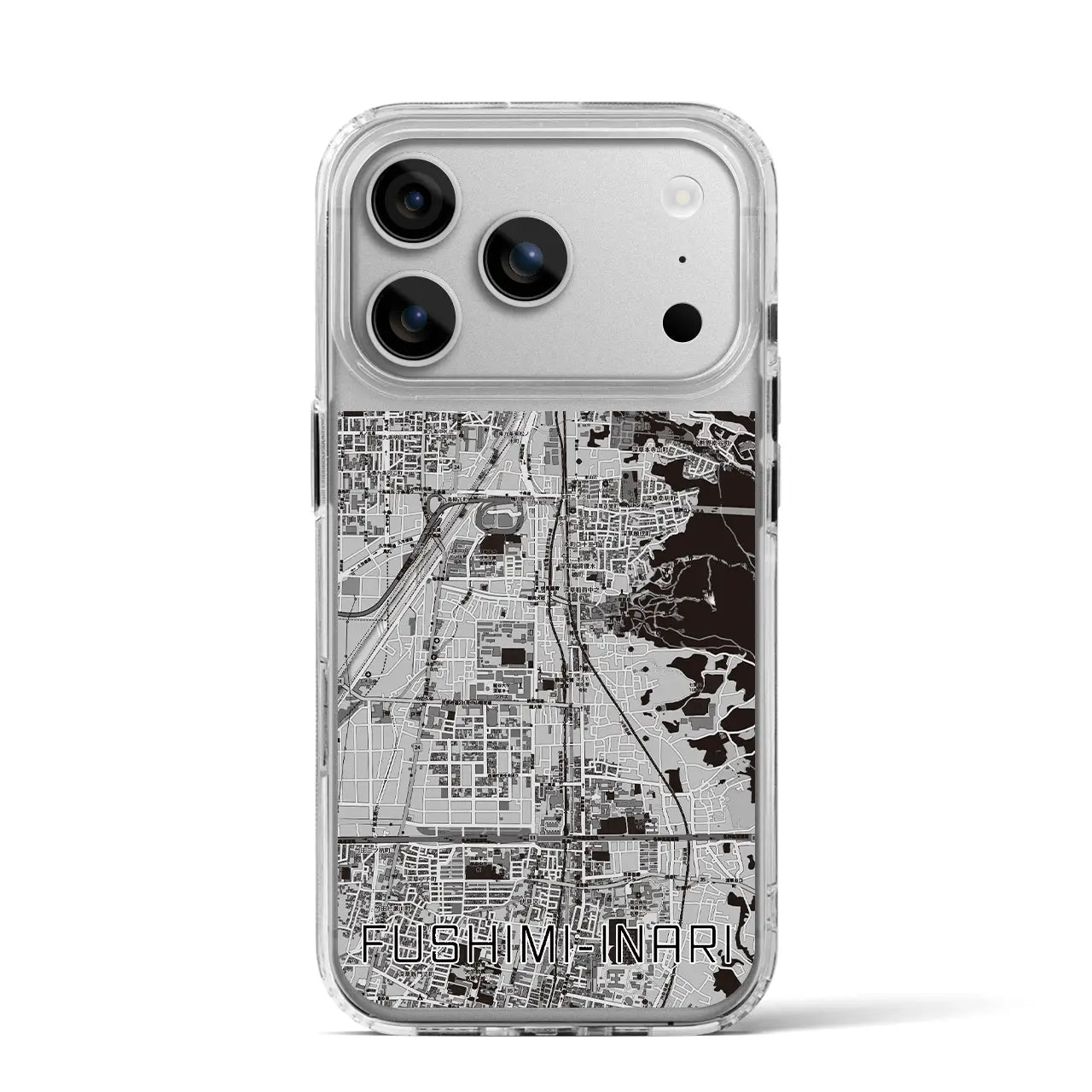 【伏見稲荷(京都府)】地図柄iPhoneケース(MagSafeタイプ)