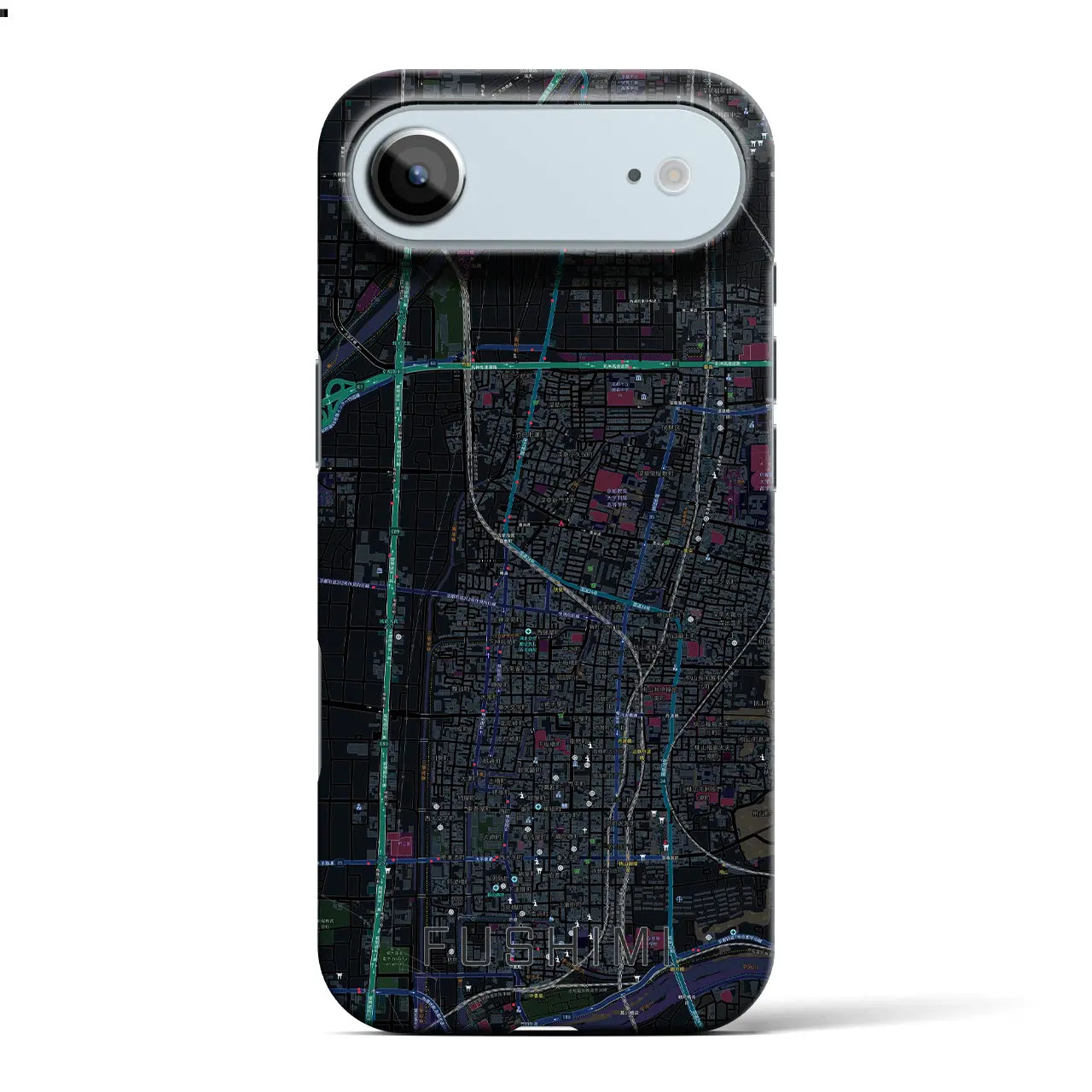 【伏見(京都府)】地図柄iPhoneケース(バックカバータイプ)