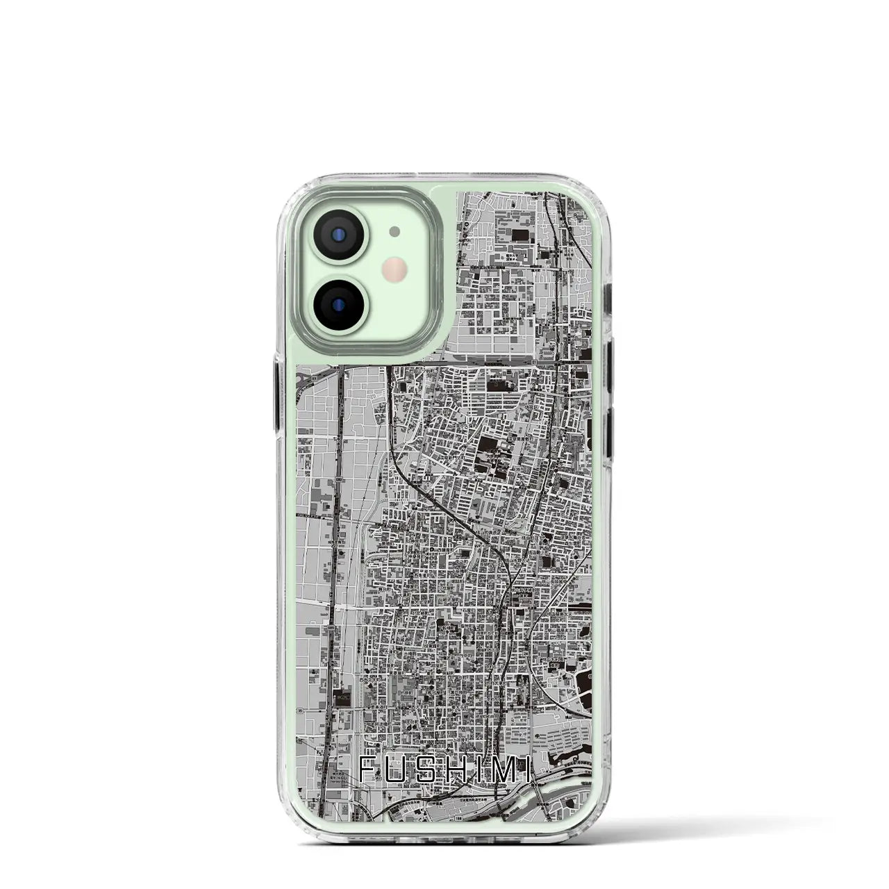 【伏見(京都府)】地図柄iPhoneケース(MagSafeタイプ)