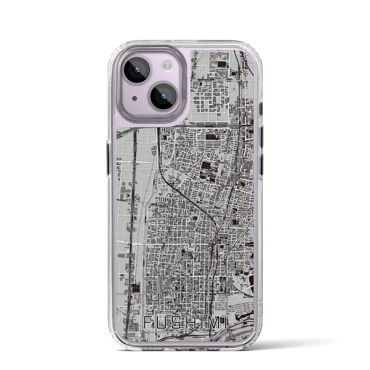 【伏見(京都府)】地図柄iPhoneケース(MagSafeタイプ)