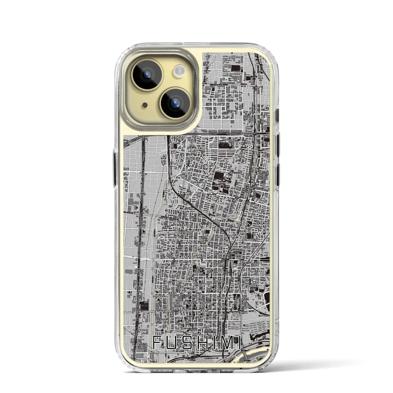 【伏見(京都府)】地図柄iPhoneケース(MagSafeタイプ)