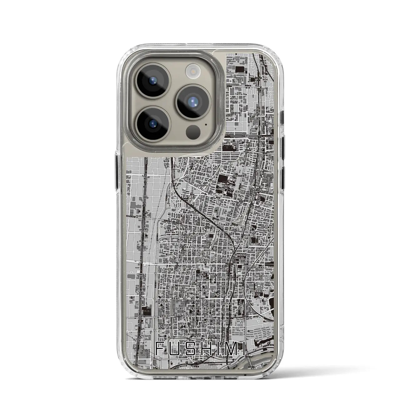 【伏見(京都府)】地図柄iPhoneケース(MagSafeタイプ)