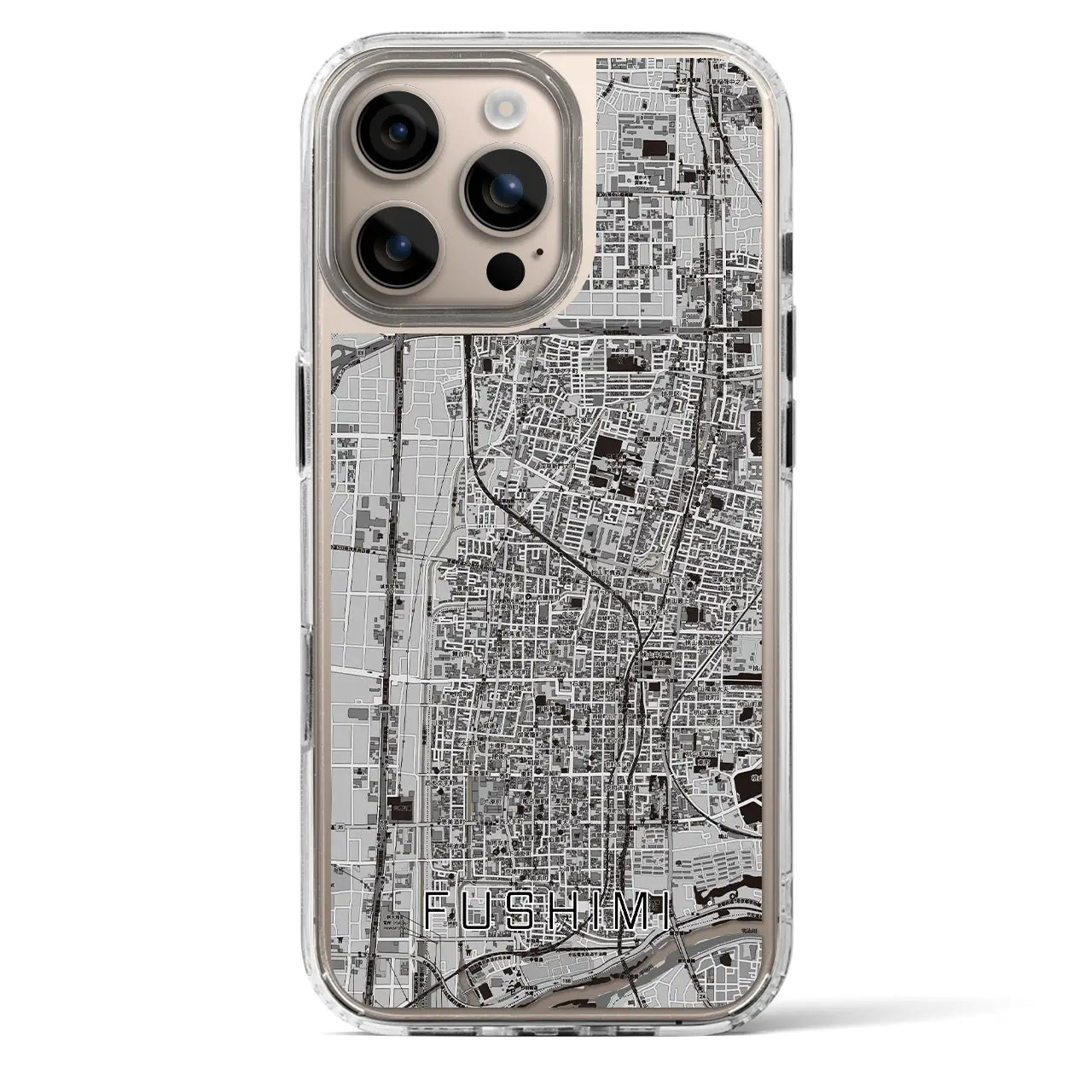 【伏見(京都府)】地図柄iPhoneケース(MagSafeタイプ)