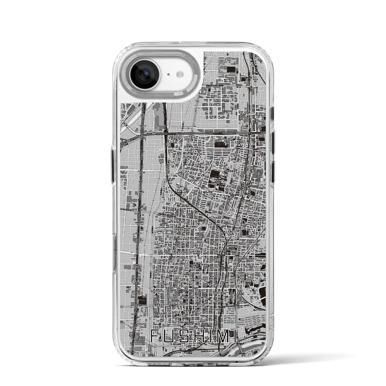 【伏見(京都府)】地図柄iPhoneケース(MagSafeタイプ)