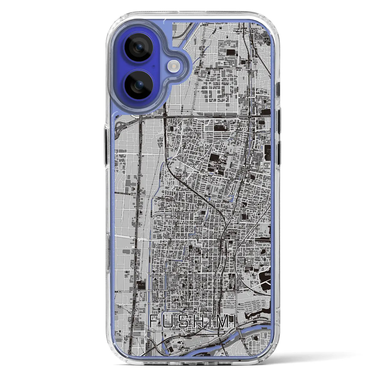 【伏見(京都府)】地図柄iPhoneケース(MagSafeタイプ)
