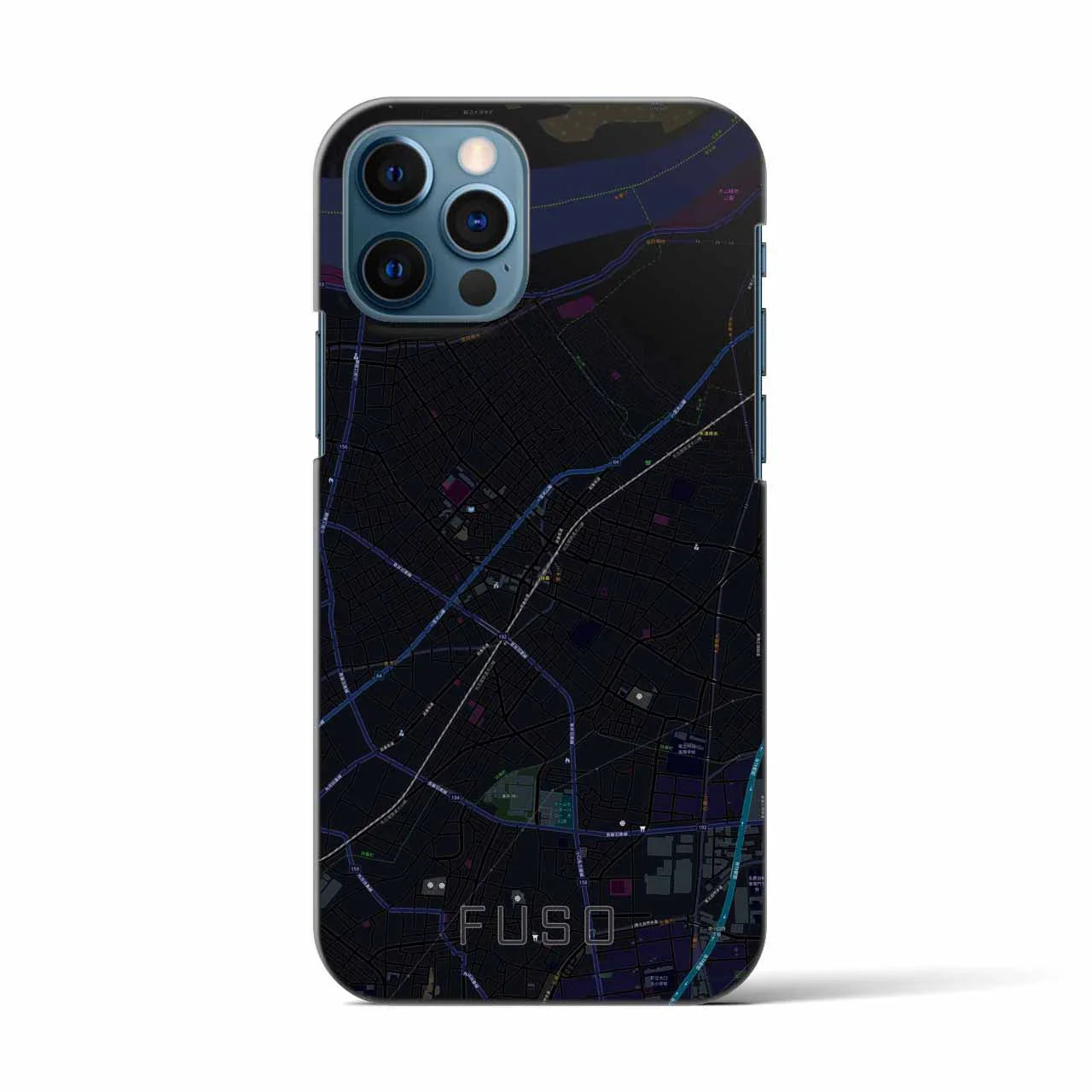 【扶桑(愛知県)】地図柄iPhoneケース(バックカバータイプ)