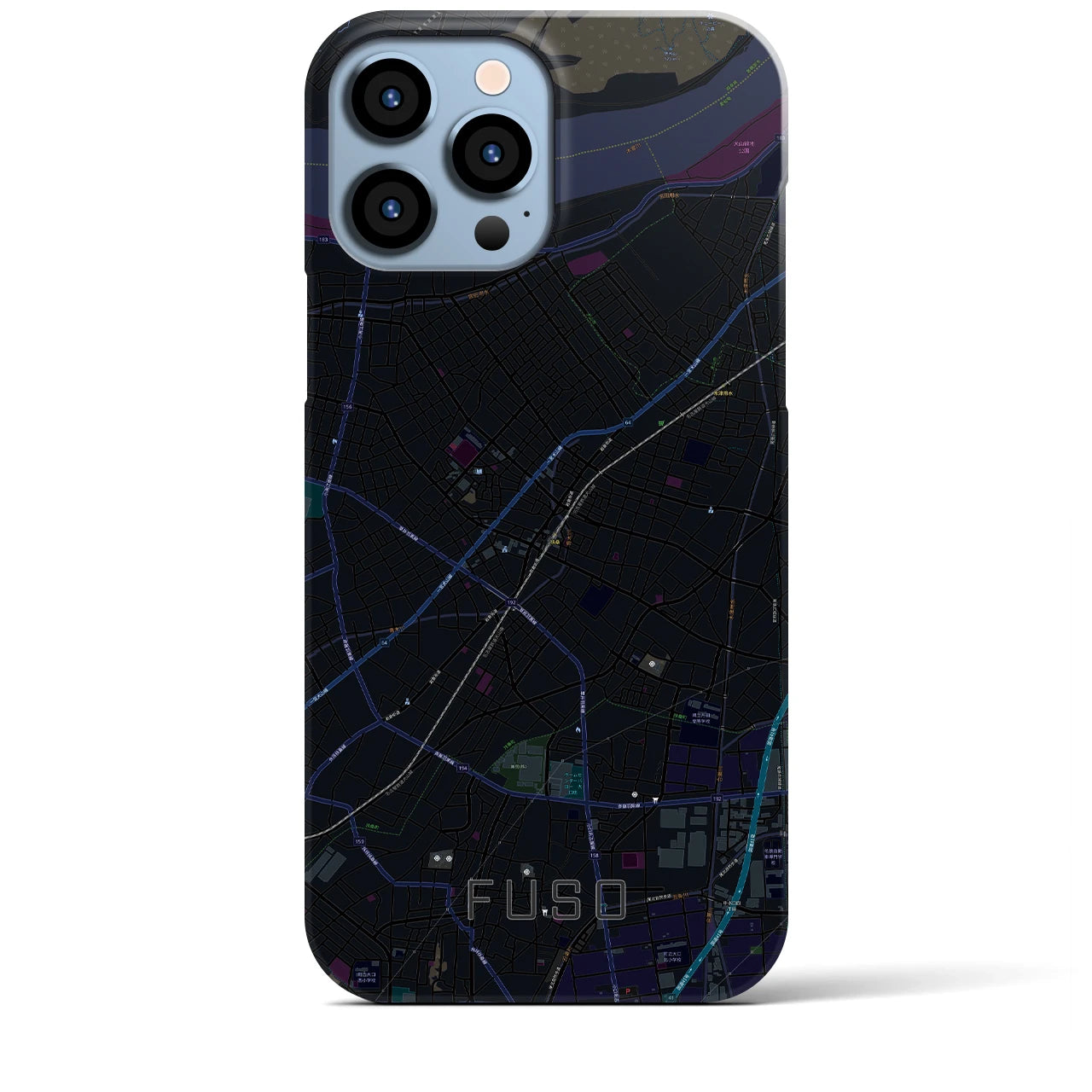 【扶桑(愛知県)】地図柄iPhoneケース(バックカバータイプ)