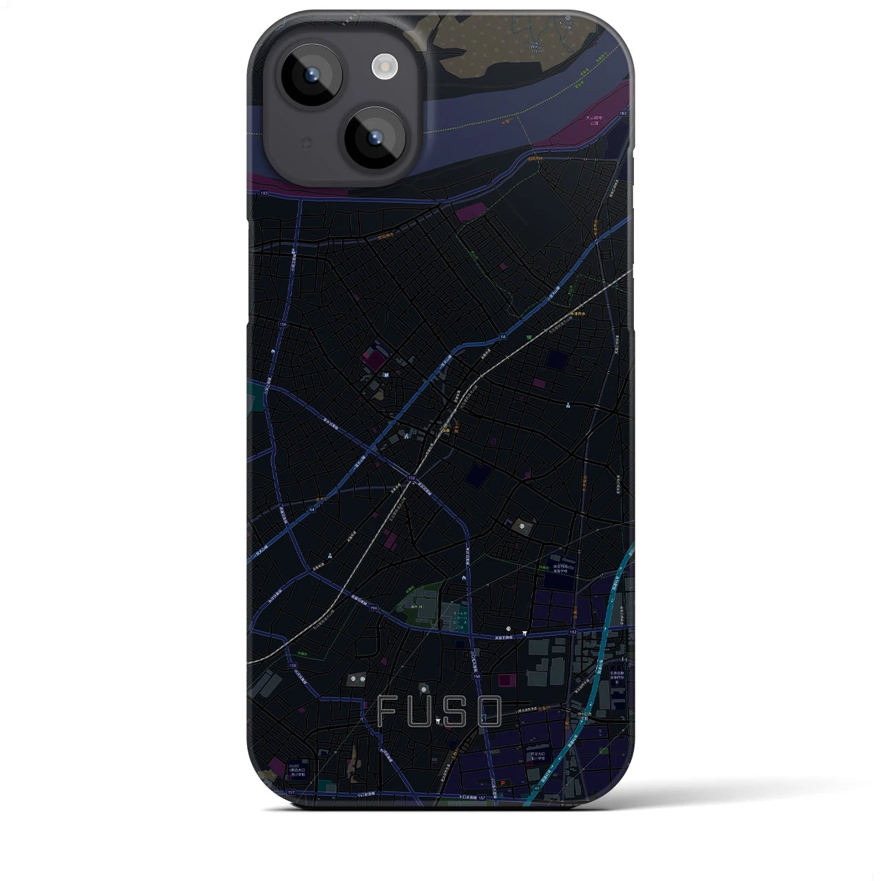 【扶桑(愛知県)】地図柄iPhoneケース(バックカバータイプ)