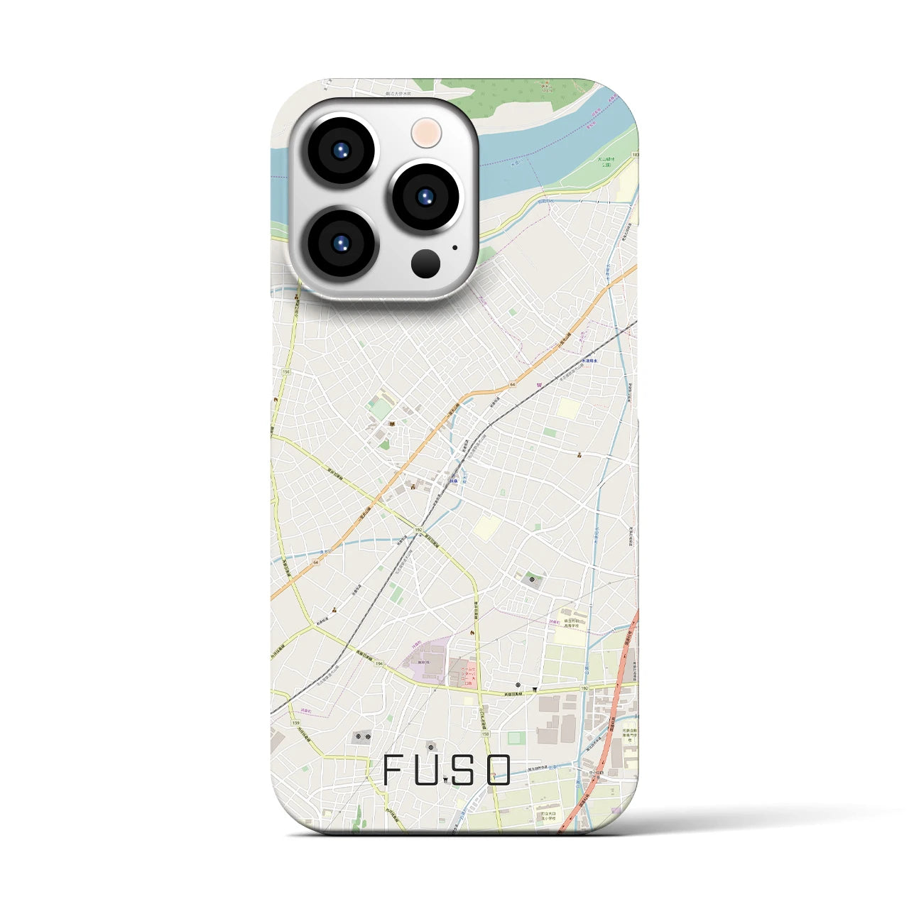 【扶桑(愛知県)】地図柄iPhoneケース(バックカバータイプ)