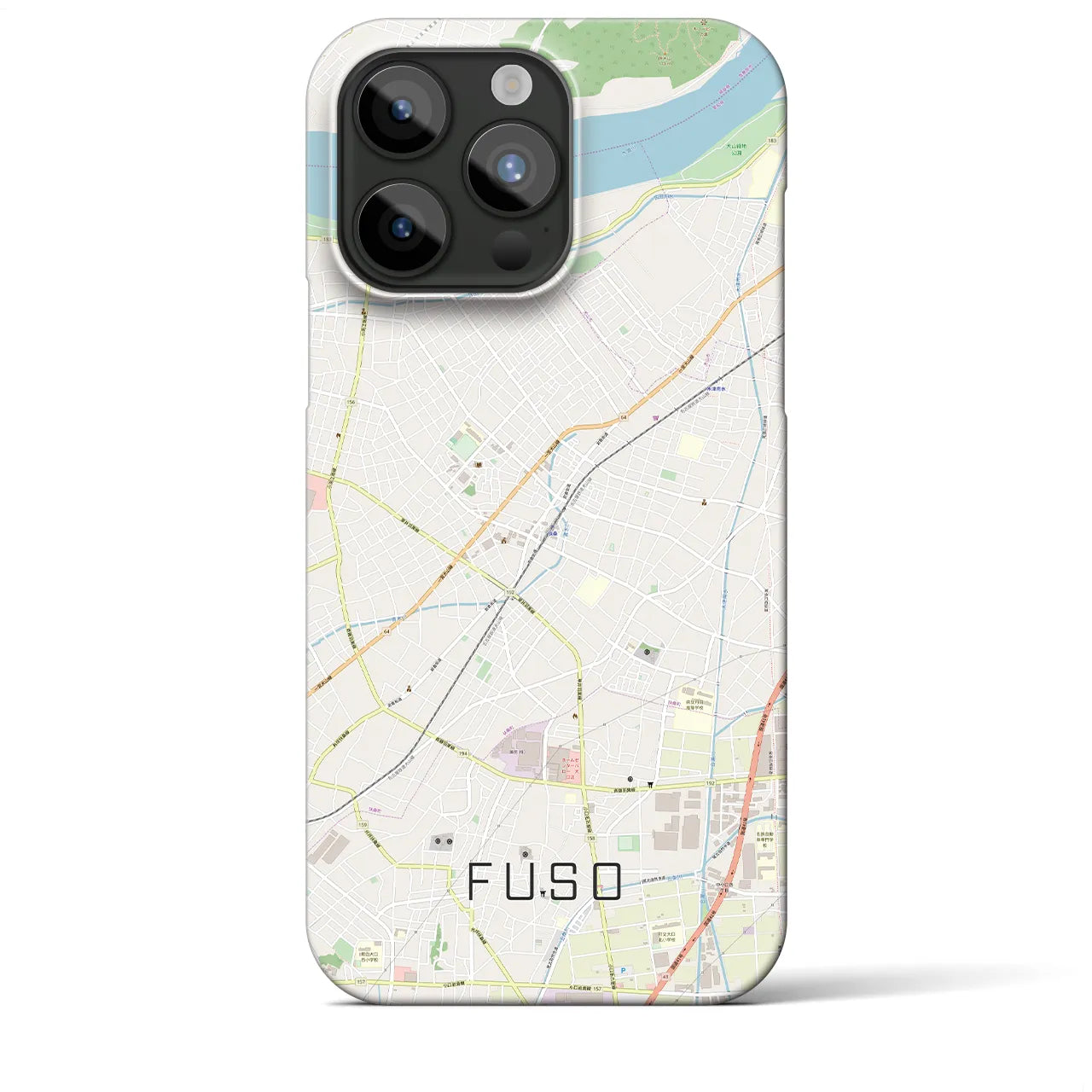 【扶桑(愛知県)】地図柄iPhoneケース(バックカバータイプ)