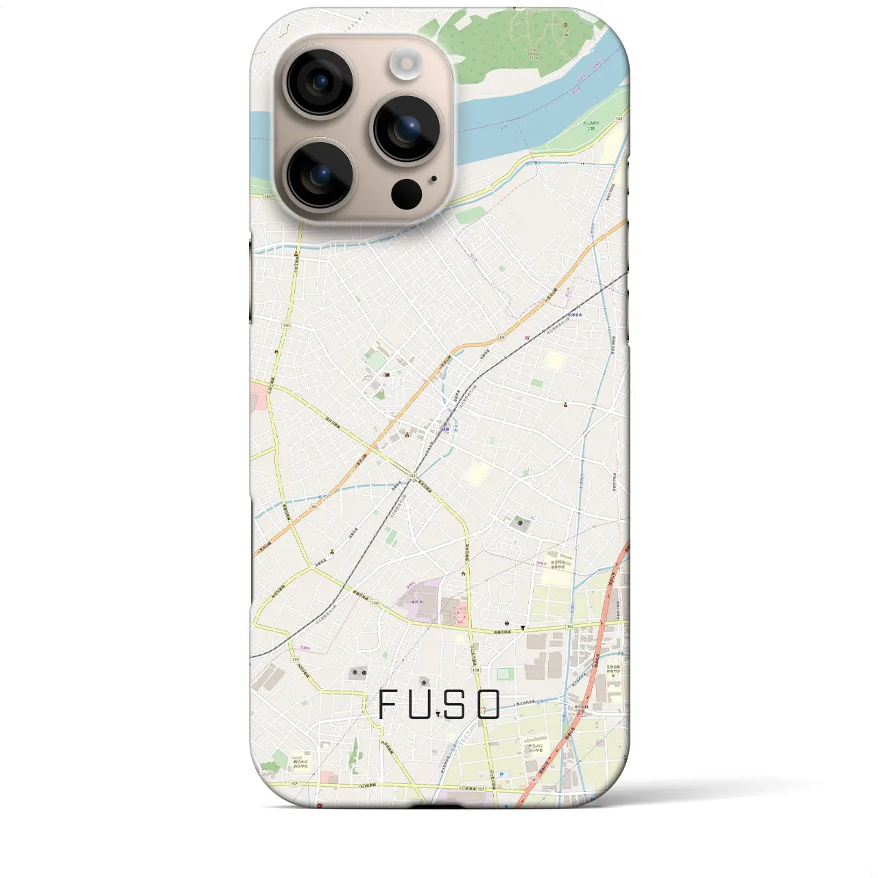 【扶桑(愛知県)】地図柄iPhoneケース(バックカバータイプ)