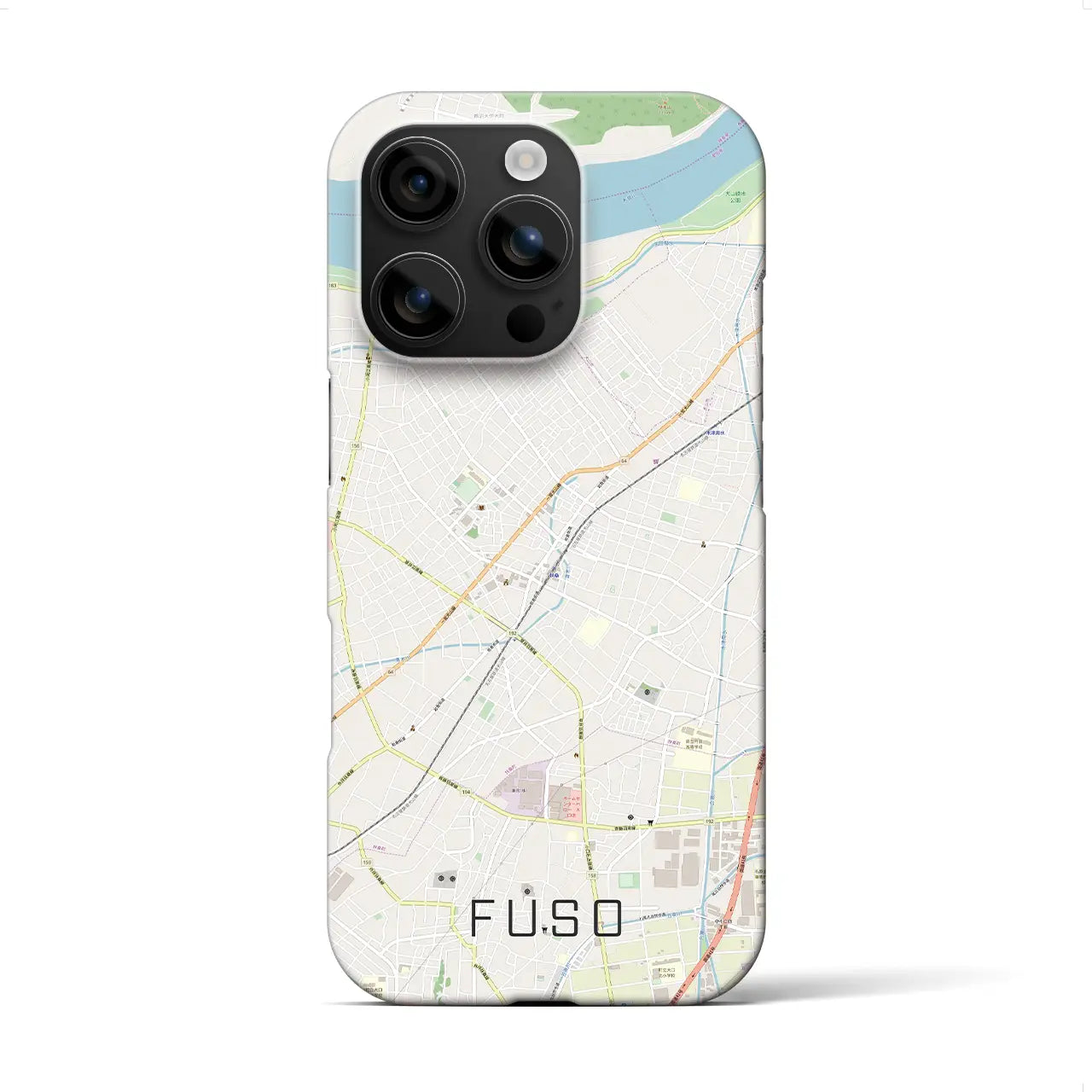 【扶桑(愛知県)】地図柄iPhoneケース(バックカバータイプ)