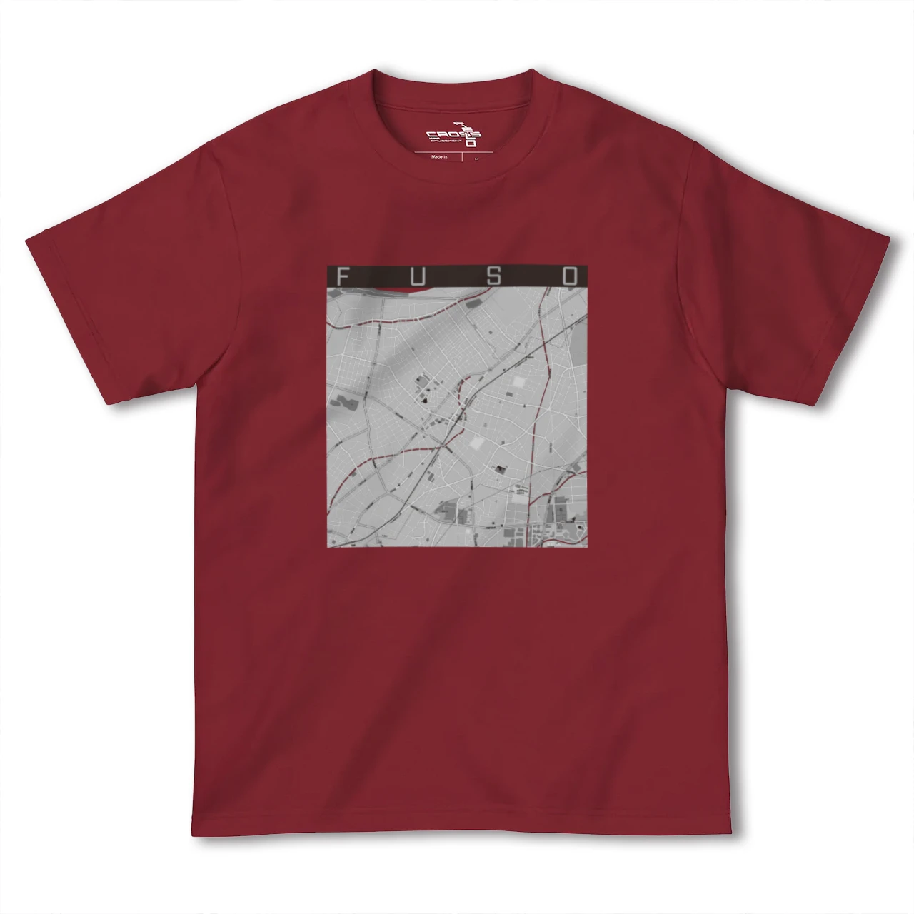 【扶桑(愛知県)】地図柄ヘビーウェイトTシャツ
