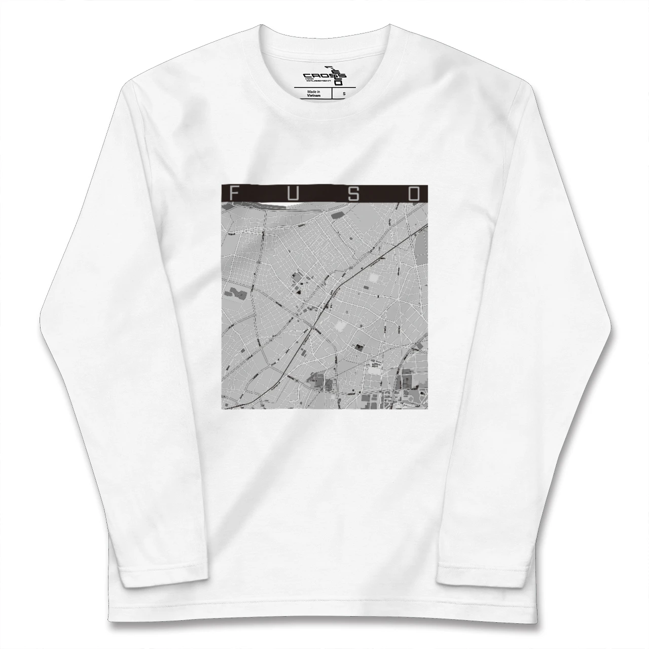 【扶桑(愛知県)】地図柄ロングスリーブTシャツ