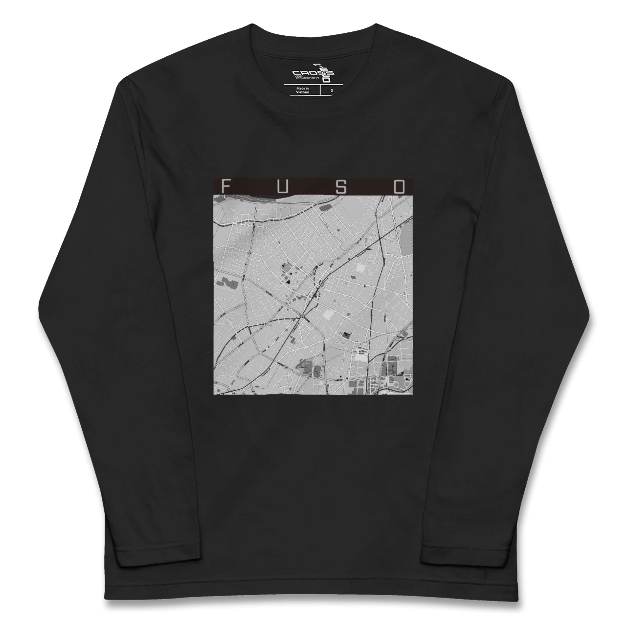 【扶桑(愛知県)】地図柄ロングスリーブTシャツ