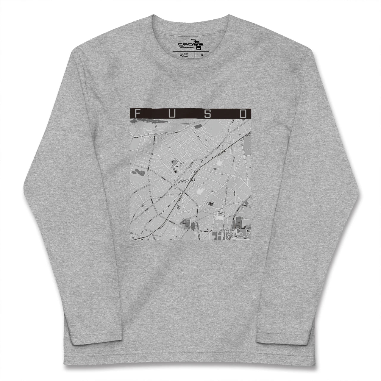 【扶桑(愛知県)】地図柄ロングスリーブTシャツ