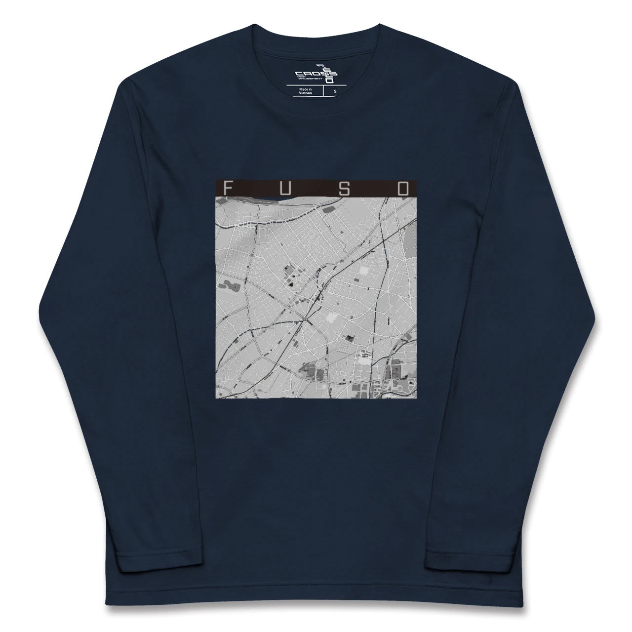 【扶桑(愛知県)】地図柄ロングスリーブTシャツ