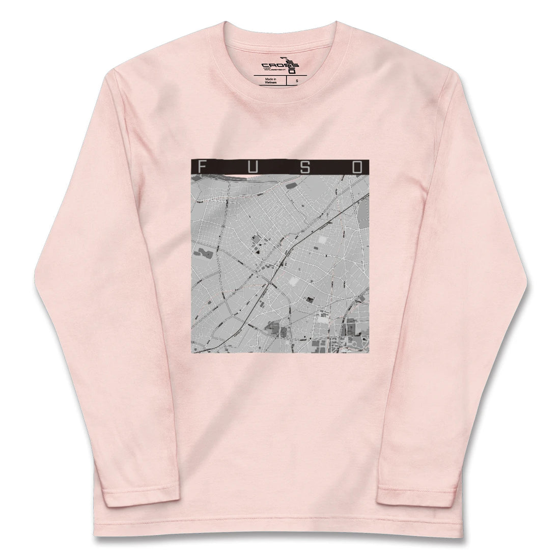 【扶桑(愛知県)】地図柄ロングスリーブTシャツ