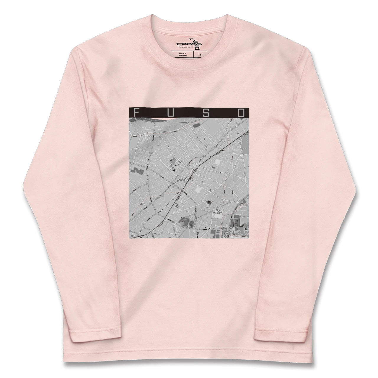【扶桑(愛知県)】地図柄ロングスリーブTシャツ
