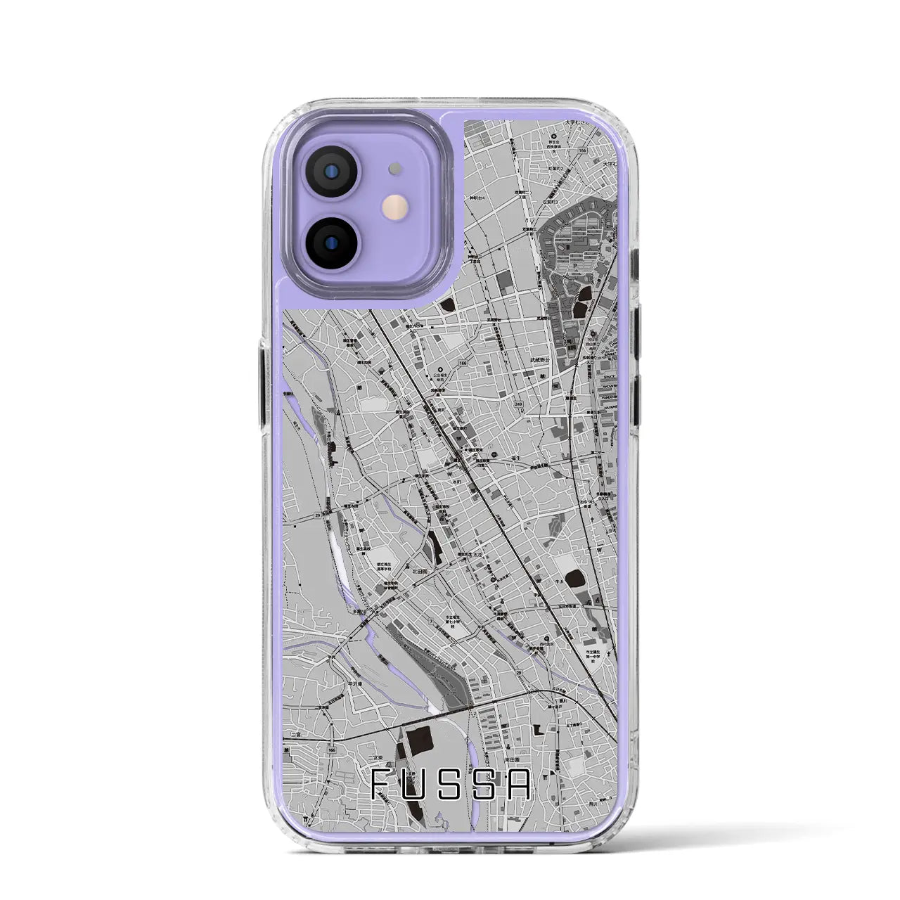 【福生(東京都)】地図柄iPhoneケース(MagSafeタイプ)