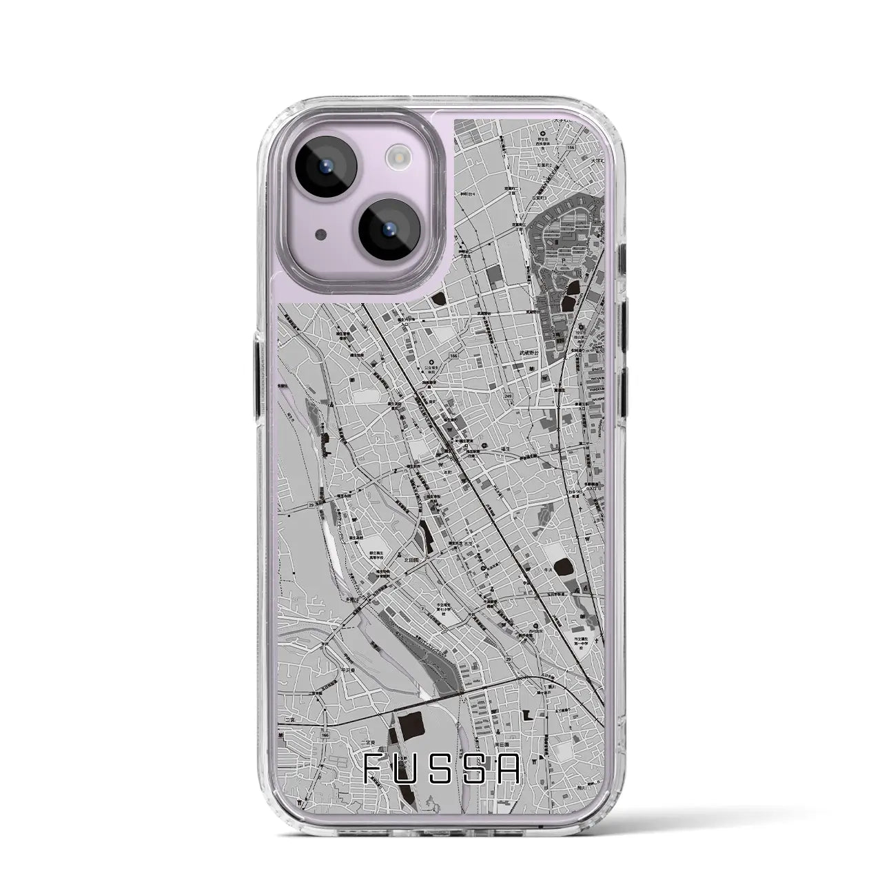 【福生(東京都)】地図柄iPhoneケース(MagSafeタイプ)