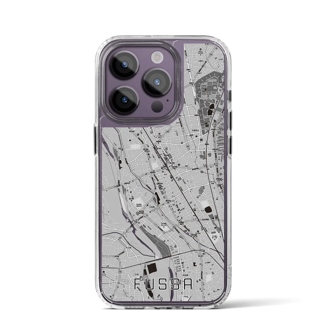 【福生(東京都)】地図柄iPhoneケース(MagSafeタイプ)