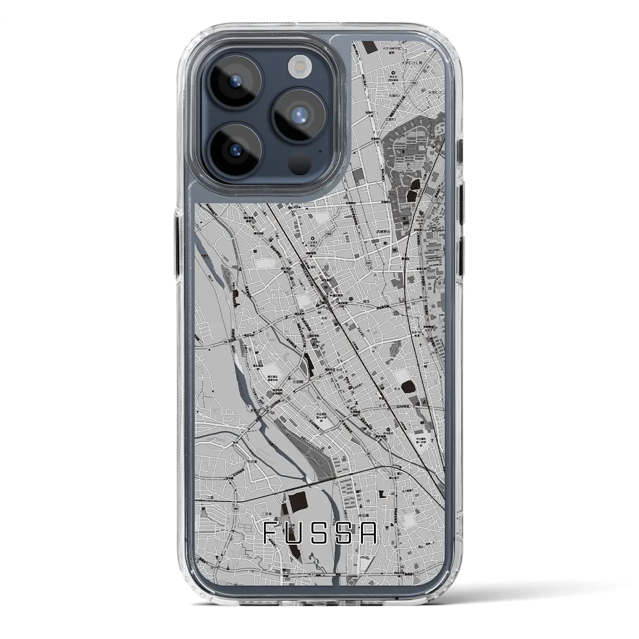 【福生(東京都)】地図柄iPhoneケース(MagSafeタイプ)