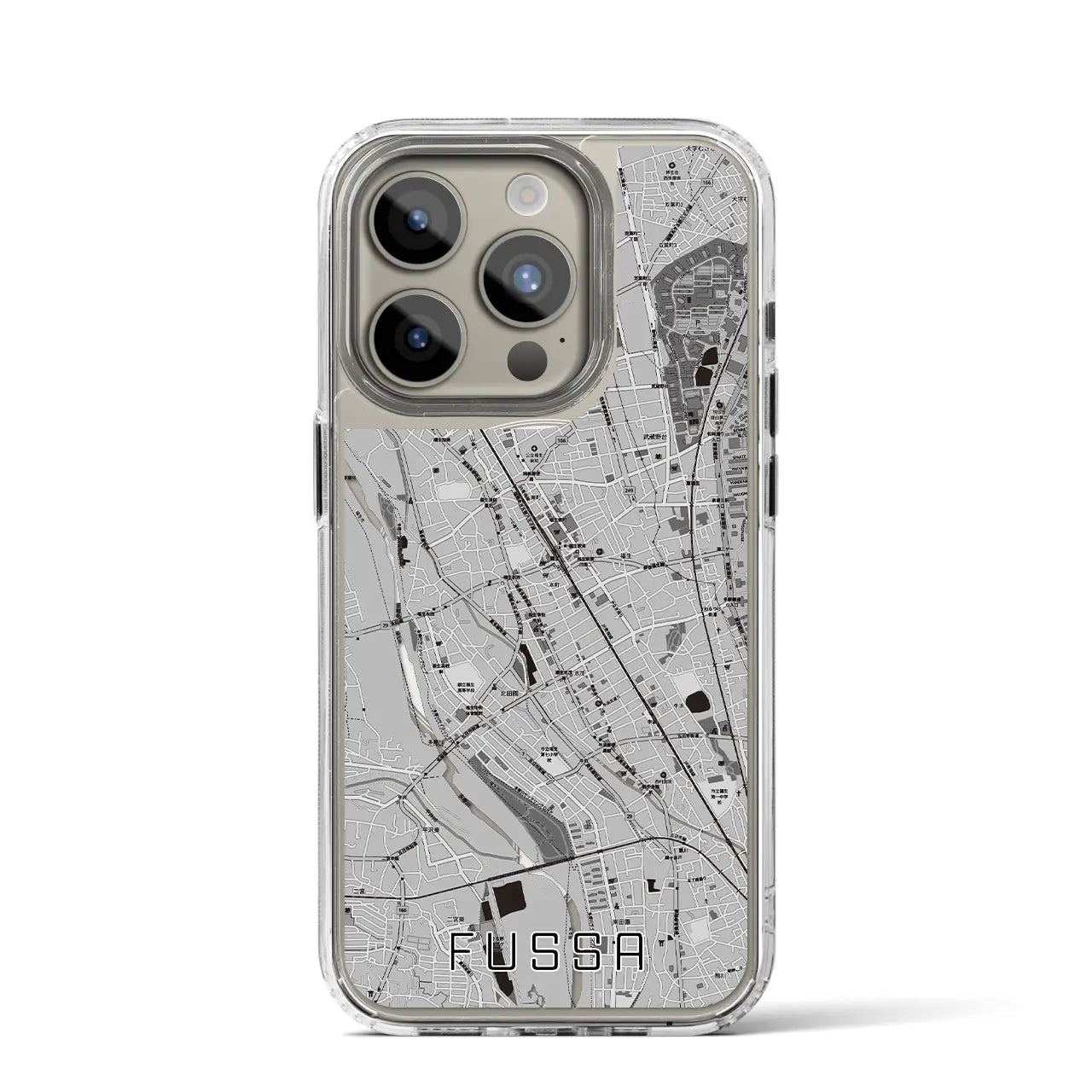 【福生(東京都)】地図柄iPhoneケース(MagSafeタイプ)