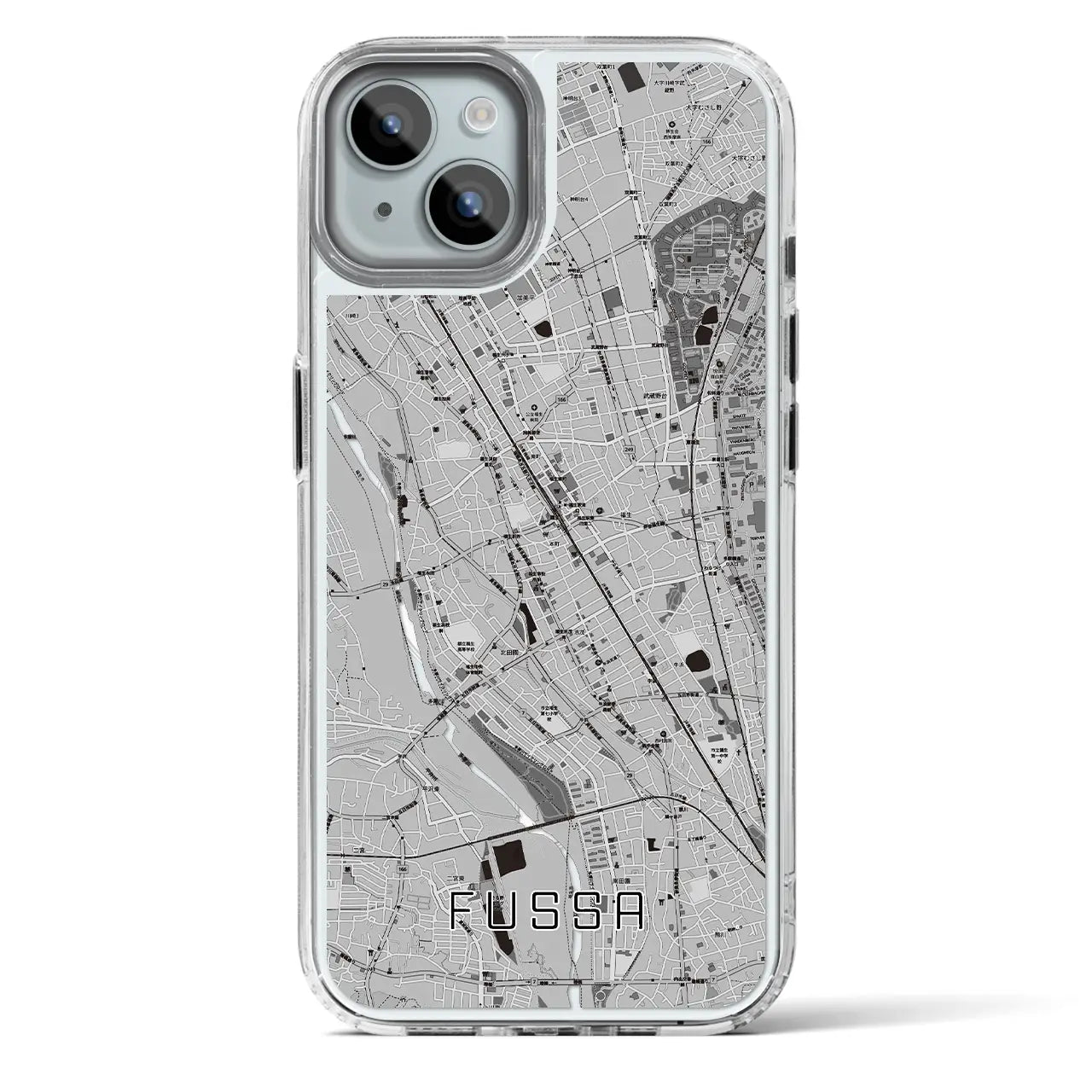 【福生(東京都)】地図柄iPhoneケース(MagSafeタイプ)
