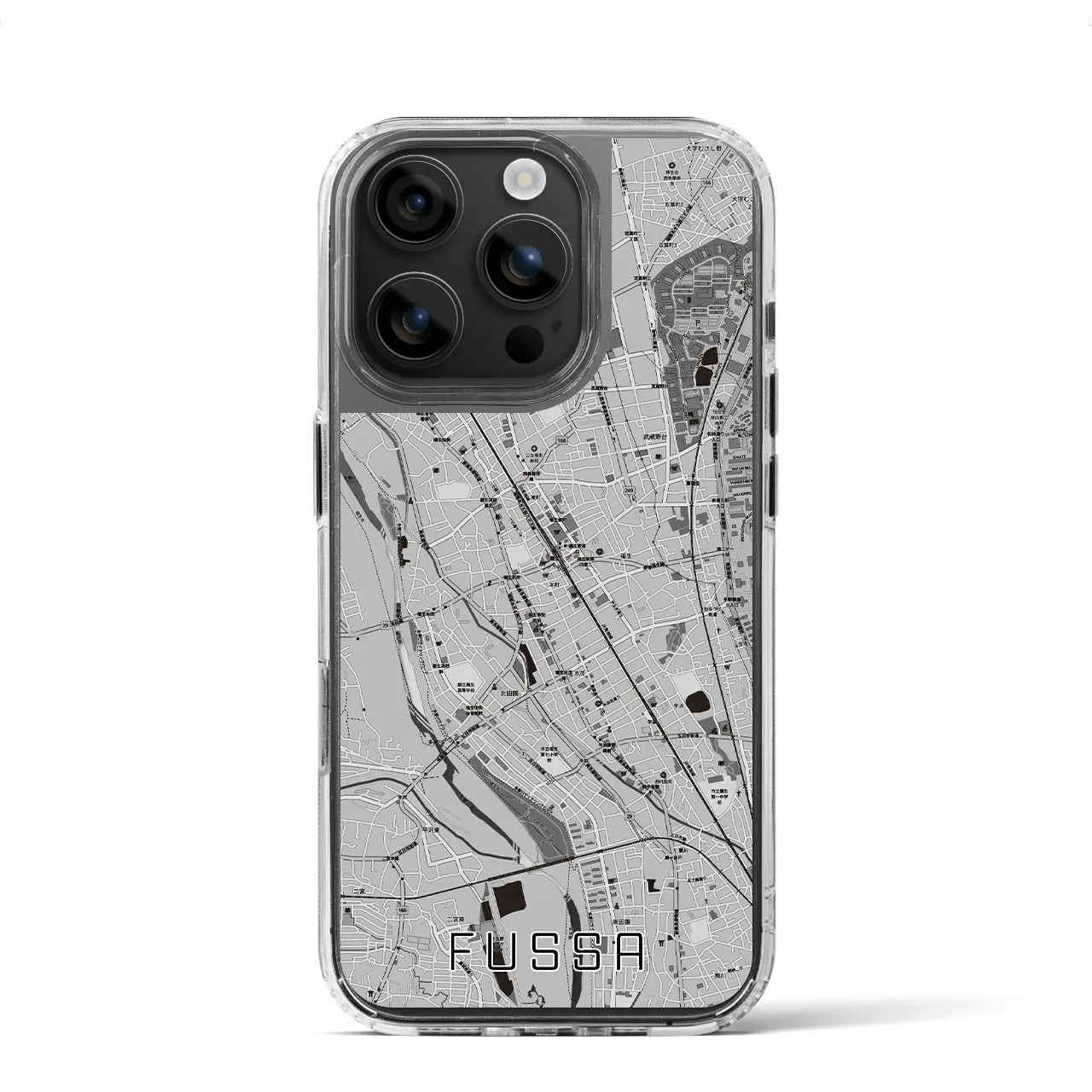 【福生(東京都)】地図柄iPhoneケース(MagSafeタイプ)